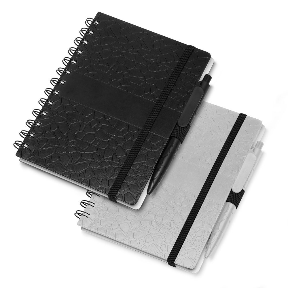 Caderno Plástico com Pauta Personalizado - X14989 para Brindes de Eventos e Feiras da Zen Brindes.