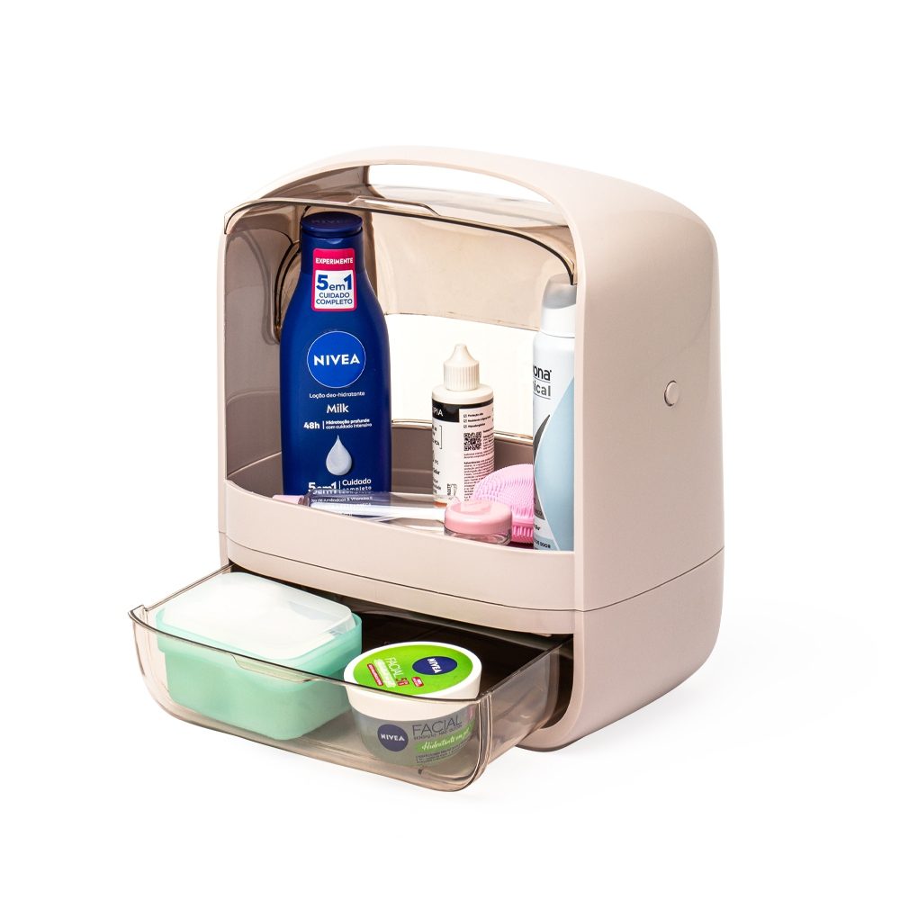 Caixa Organizadora de Cosméticos Personalizada - X08030 para Brindes de Eventos e Feiras da Zen Brindes.