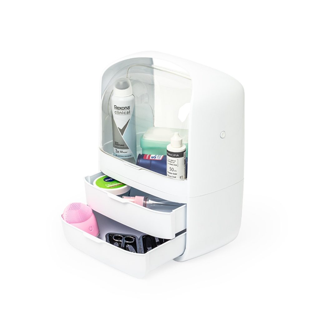 Caixa Organizadora de Cosméticos Personalizada - X08031 para Brindes de Eventos e Feiras da Zen Brindes.