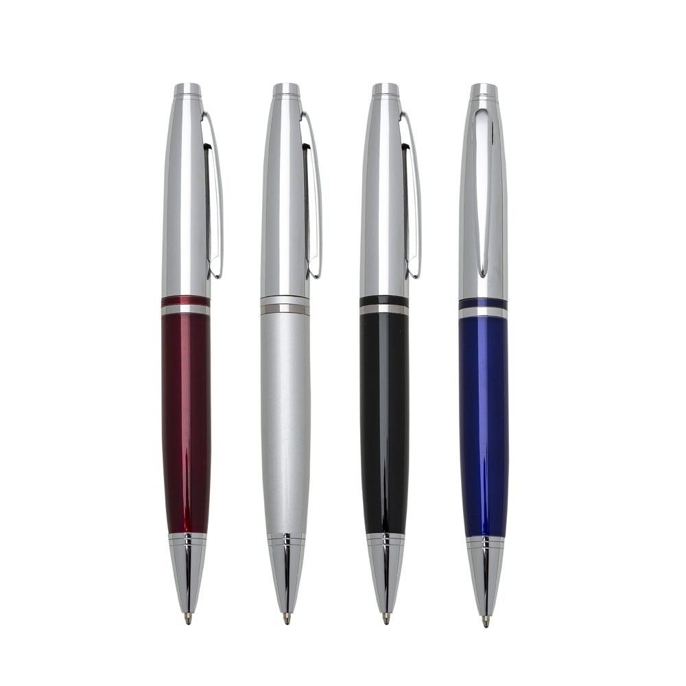Caneta Metálica Fosca Personalizada - XER187CRO para Brindes de Eventos e Feiras da Zen Brindes.