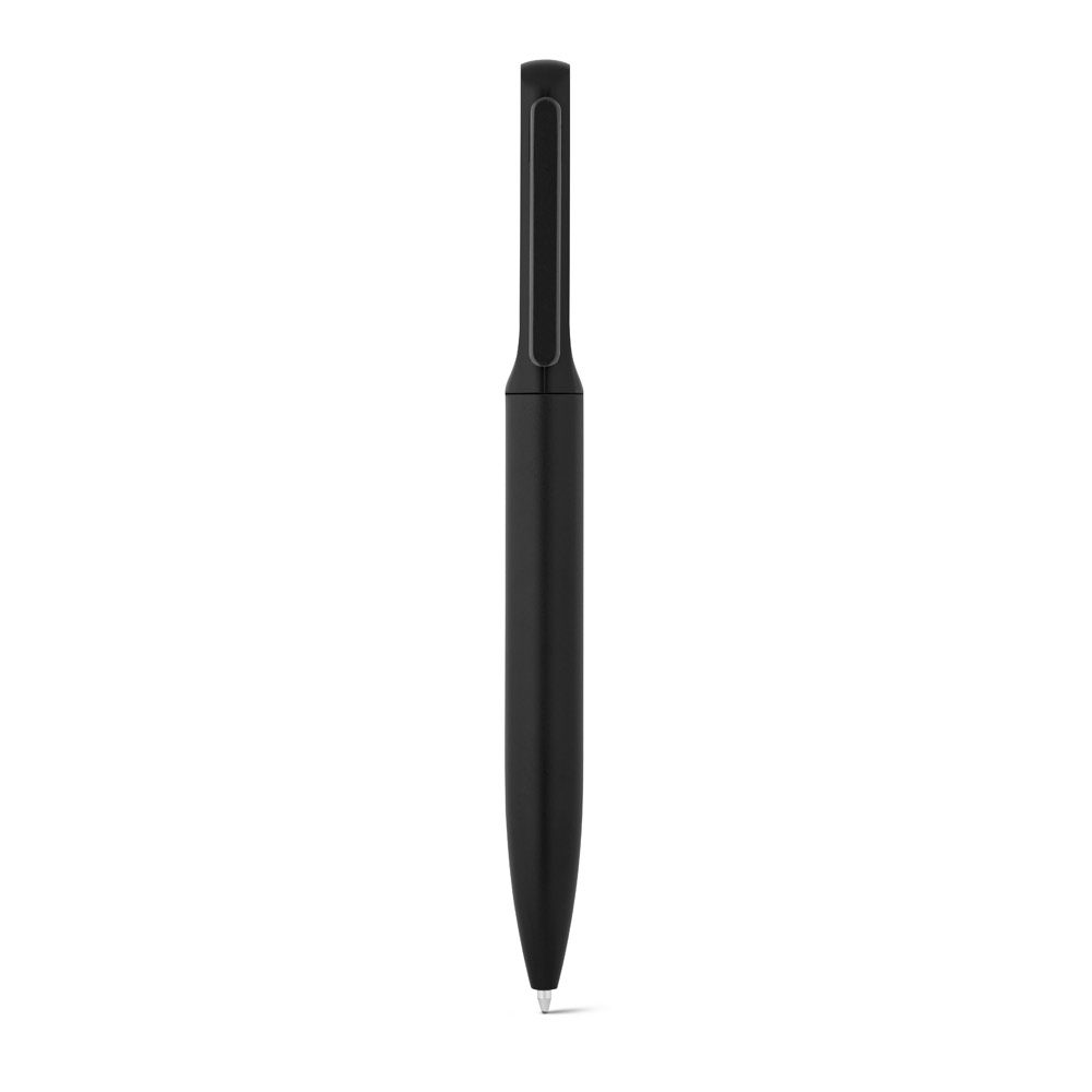 Caneta Personalizada de Metal Reciclado e Bambu - S91787 para Brindes de Eventos e Feiras da Zen Brindes.