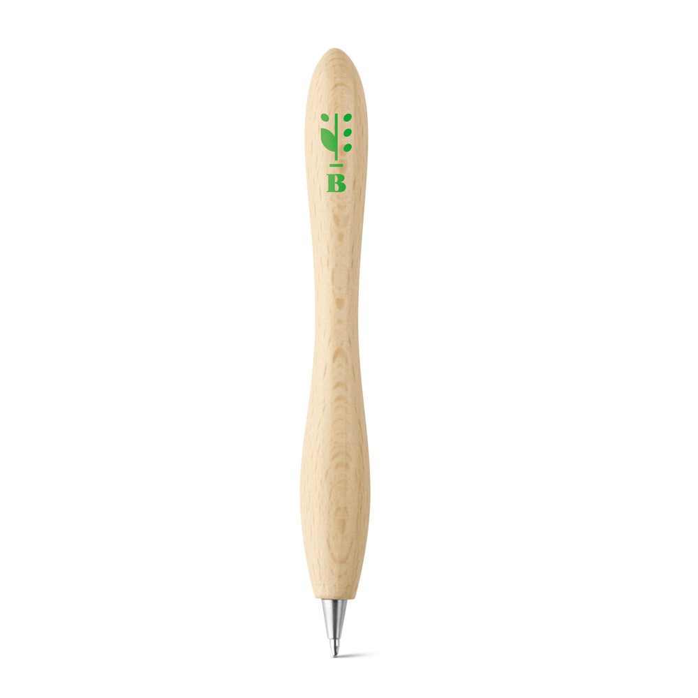 Caneta em Madeira Personalizada para Brindes Corporativos - S91219 para Brindes de Eventos e Feiras da Zen Brindes.