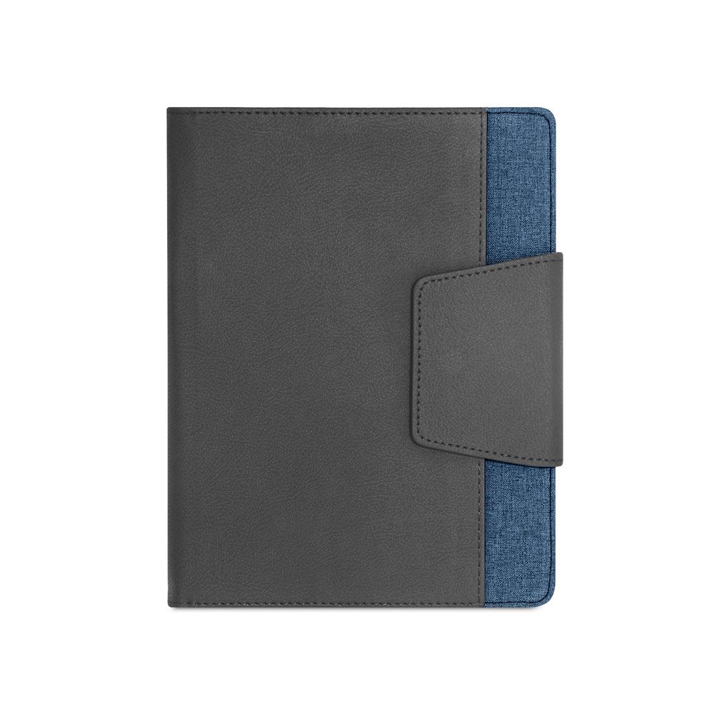 Capa A5 Personalizada em C.Sintético e Tecido - S53788 para Brindes de Eventos e Feiras da Zen Brindes.
