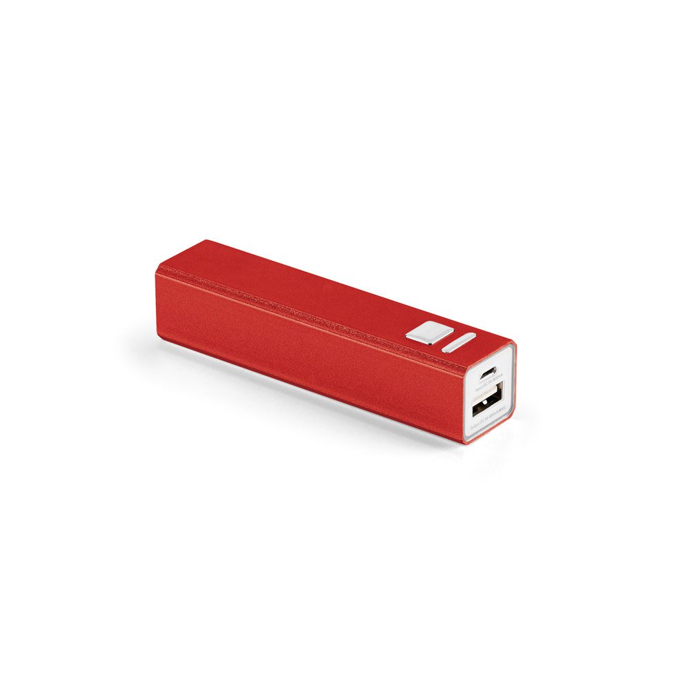Carregador Power Bank Personalizado 2.200 mAh - S11106 para Brindes de Eventos e Feiras da Zen Brindes.