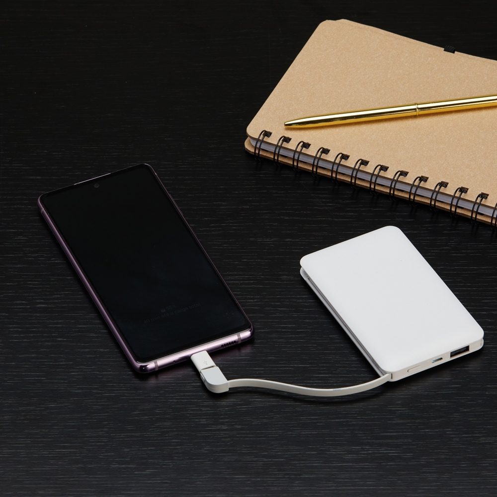 Carregador Power Bank Personalizado 4000 Mah - X06053 para Brindes de Eventos e Feiras da Zen Brindes.