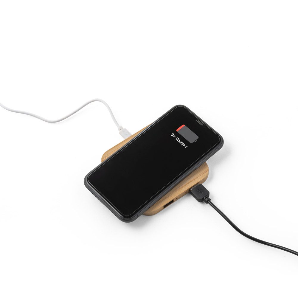 Carregador Wireless Super Rápido Personalizado - S97123 para Brindes de Eventos e Feiras da Zen Brindes.
