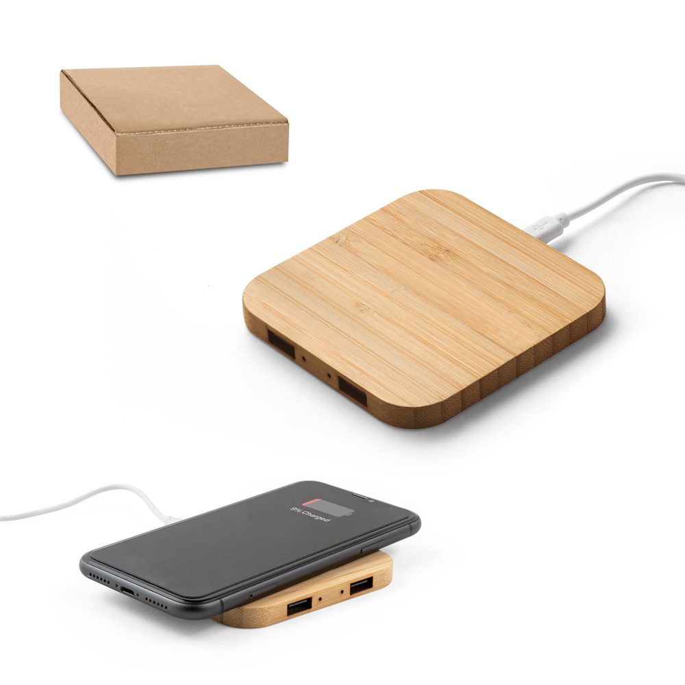 Carregador Wireless Super Rápido Personalizado - S97123 para Brindes de Eventos e Feiras da Zen Brindes.