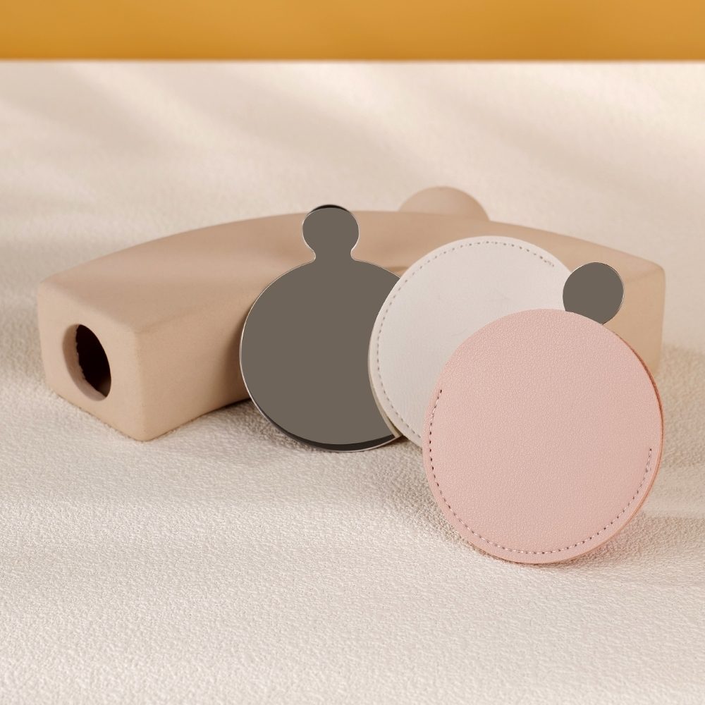 Espelho de Inox Personalizado para Brindes Corporativos - X06060 para Brindes de Eventos e Feiras da Zen Brindes.