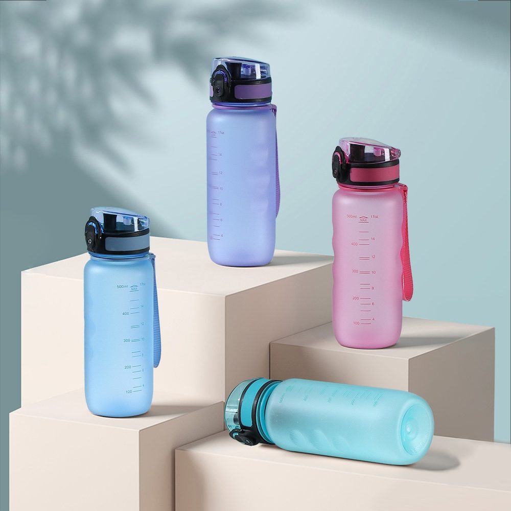 Garrafa Plástica Personalizada 550 ml - X06042 para Brindes de Eventos e Feiras da Zen Brindes.