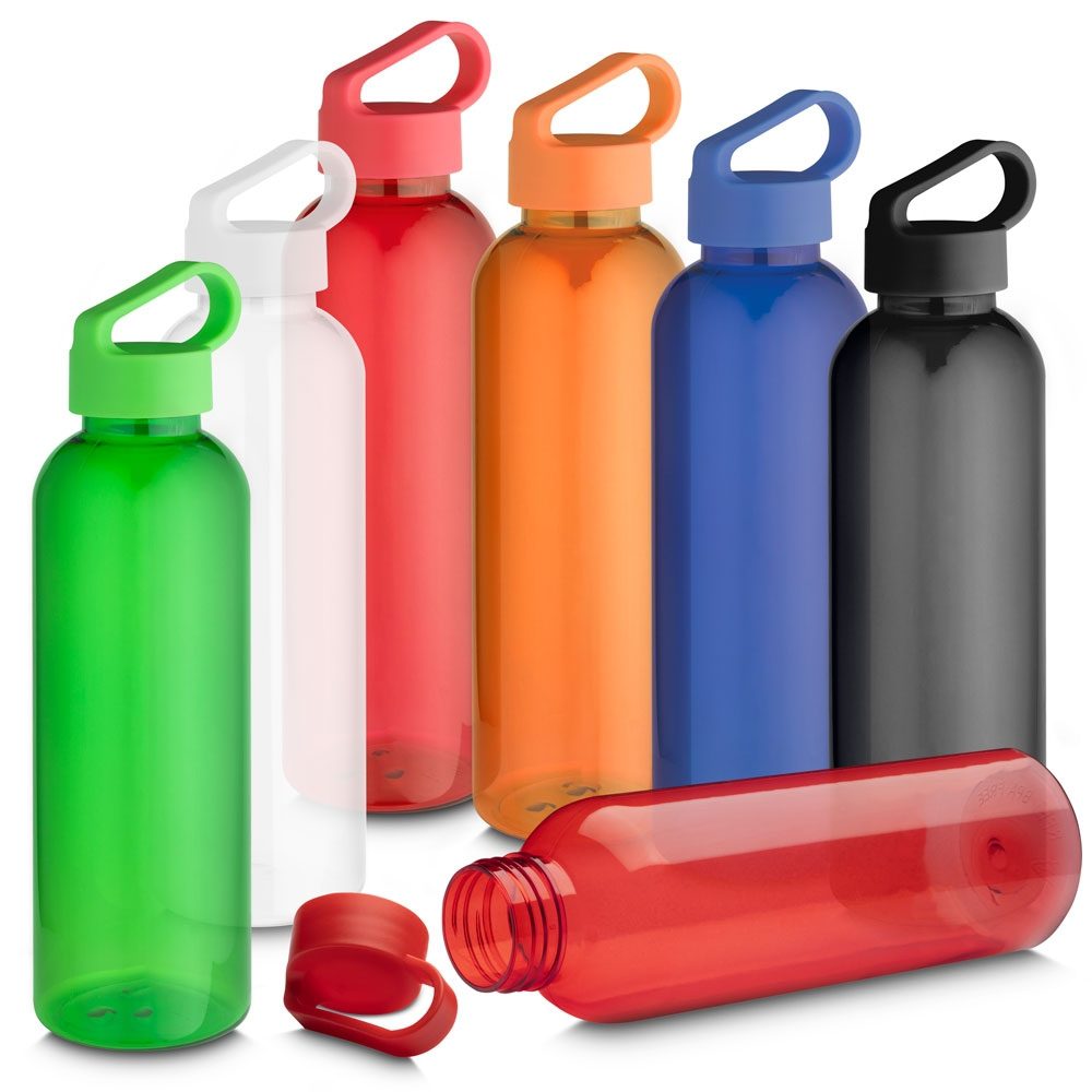 Garrafa Plástica Personalizada 550 ml - X15083 para Brindes de Eventos e Feiras da Zen Brindes.
