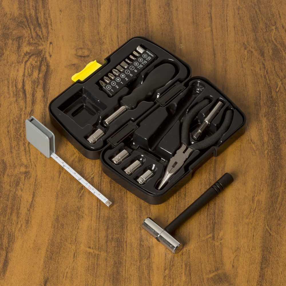 Kit Ferramenta Plástico Personalizado para Brindes - X13744 para Brindes de Eventos e Feiras da Zen Brindes.