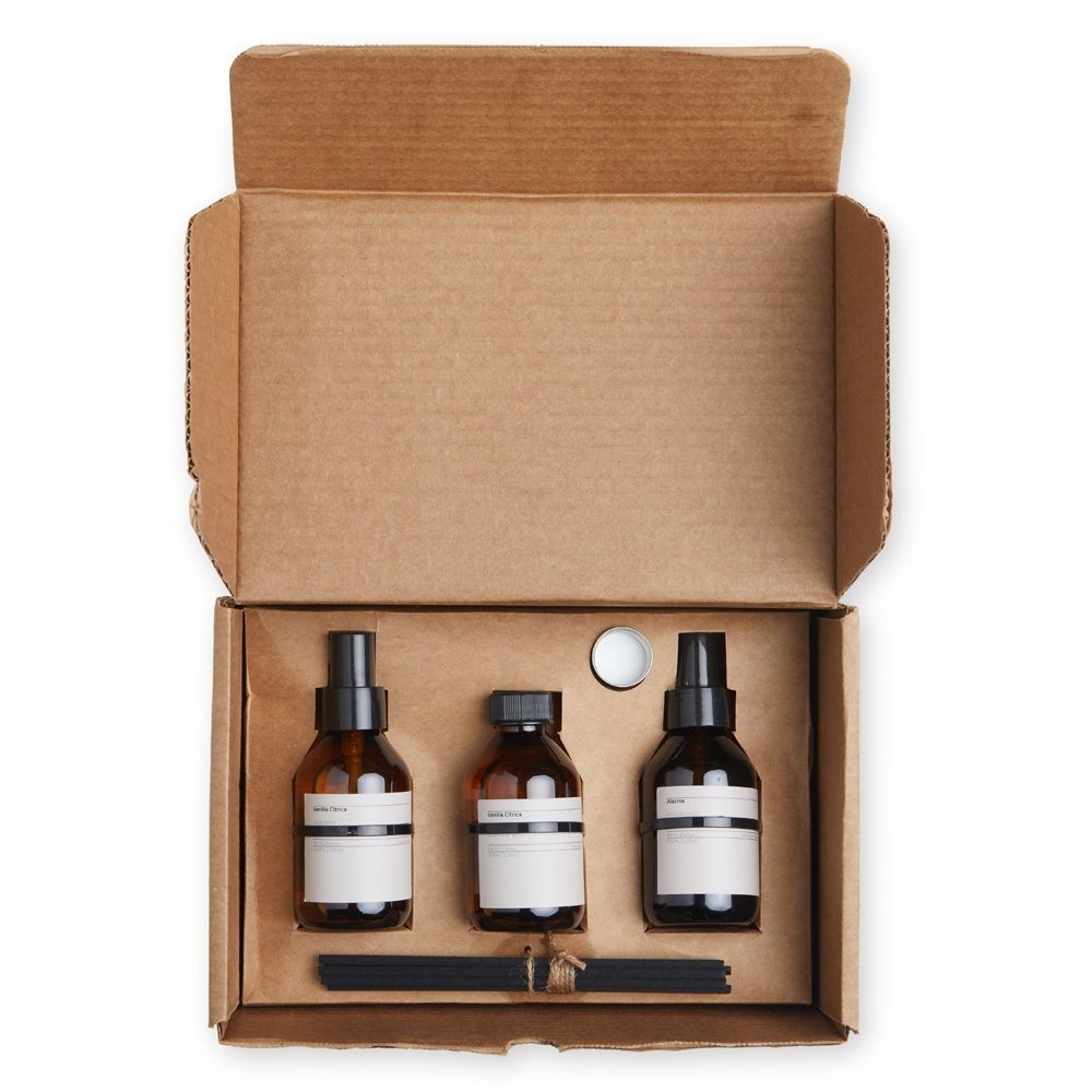 Kit Personalizado com 3 Aromas para Ambientes - X15012A para Brindes de Eventos e Feiras da Zen Brindes.