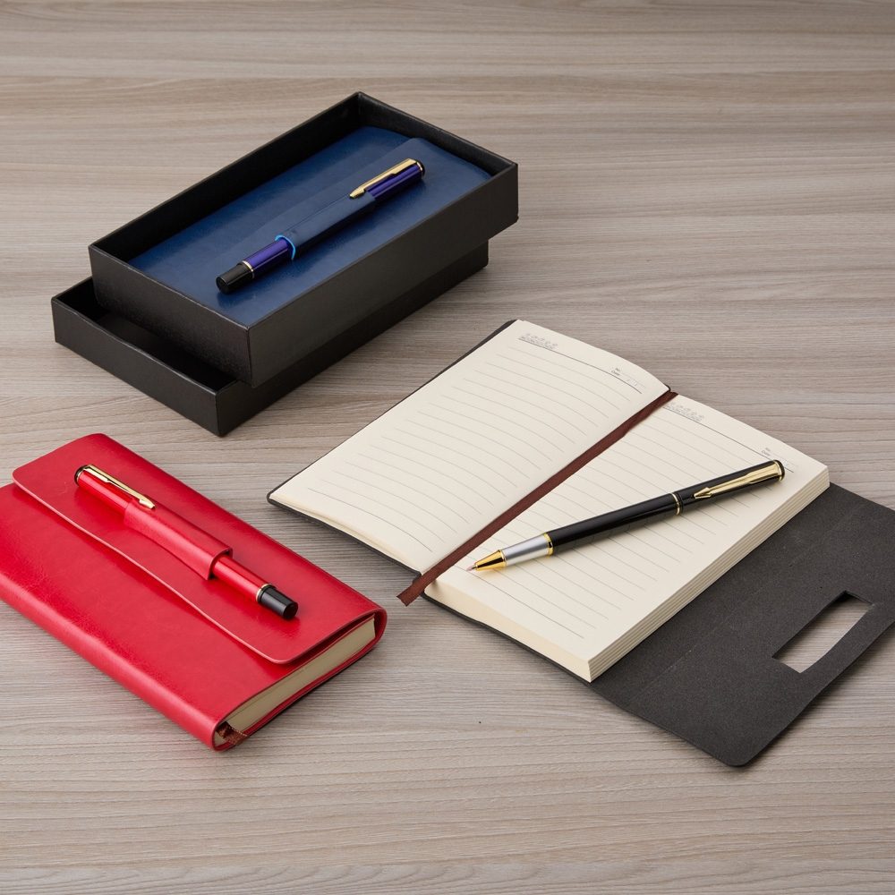 Kit para Anotações com Caneta Personalizado - X07050 para Brindes de Eventos e Feiras da Zen Brindes.