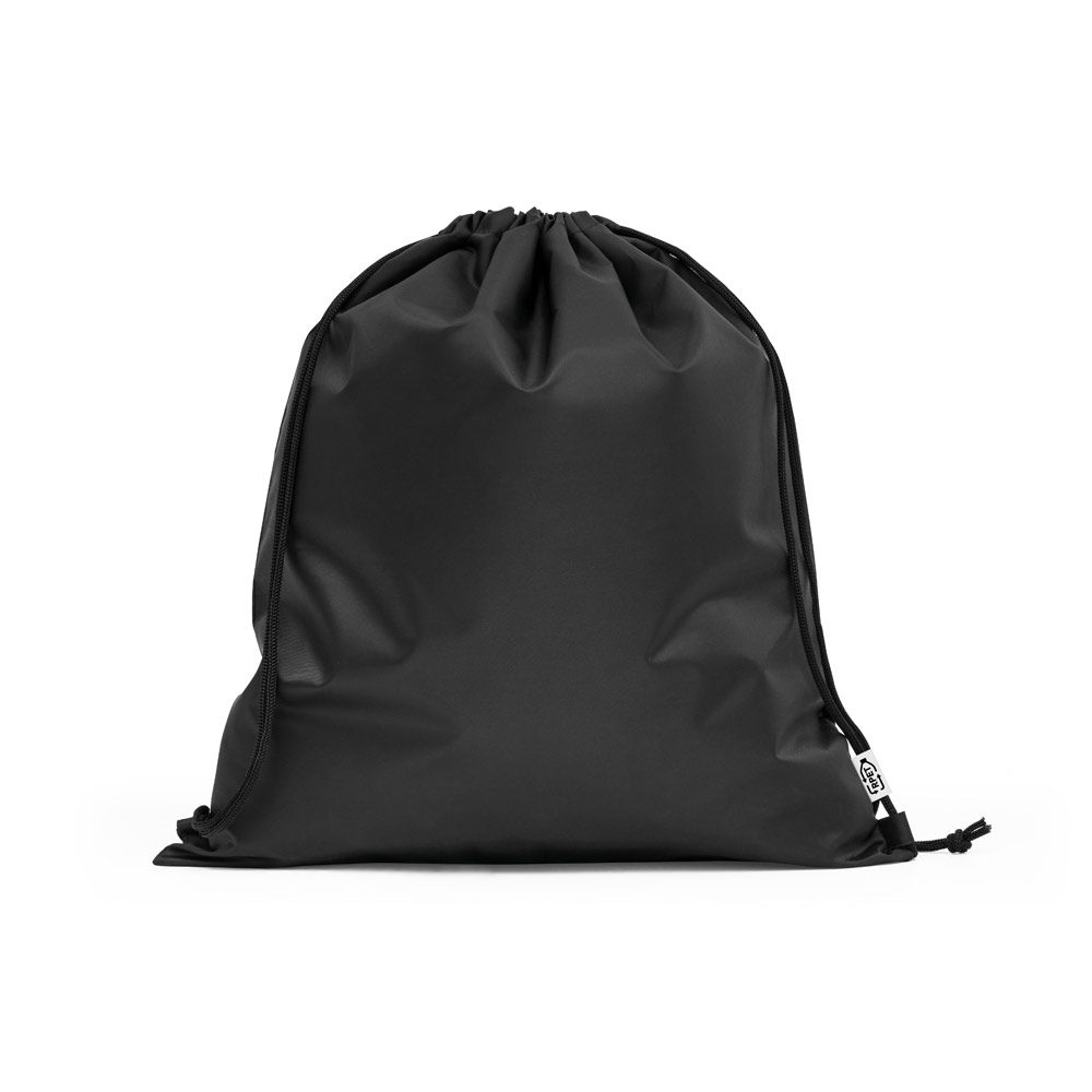 Mochila Saco Poliéster Reciclado Personalizado - S92931 para Brindes de Eventos e Feiras da Zen Brindes.