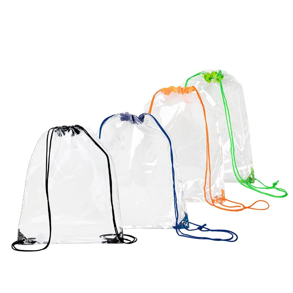 Mochila Saco em PVC Personalizado - X18744 para Brindes de Eventos e Feiras da Zen Brindes.