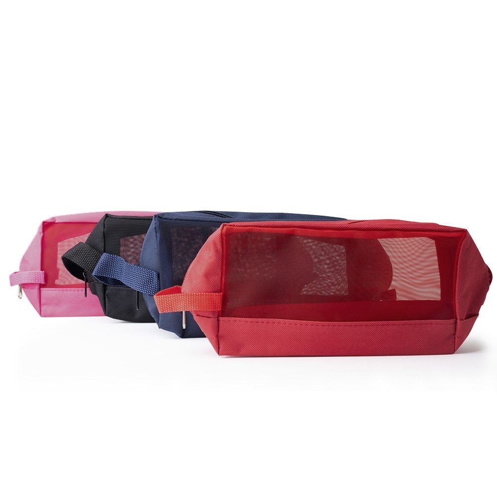 Necessaire Nylon Personalizada para Brindes Promocionais - X15075G para Brindes de Eventos e Feiras da Zen Brindes.