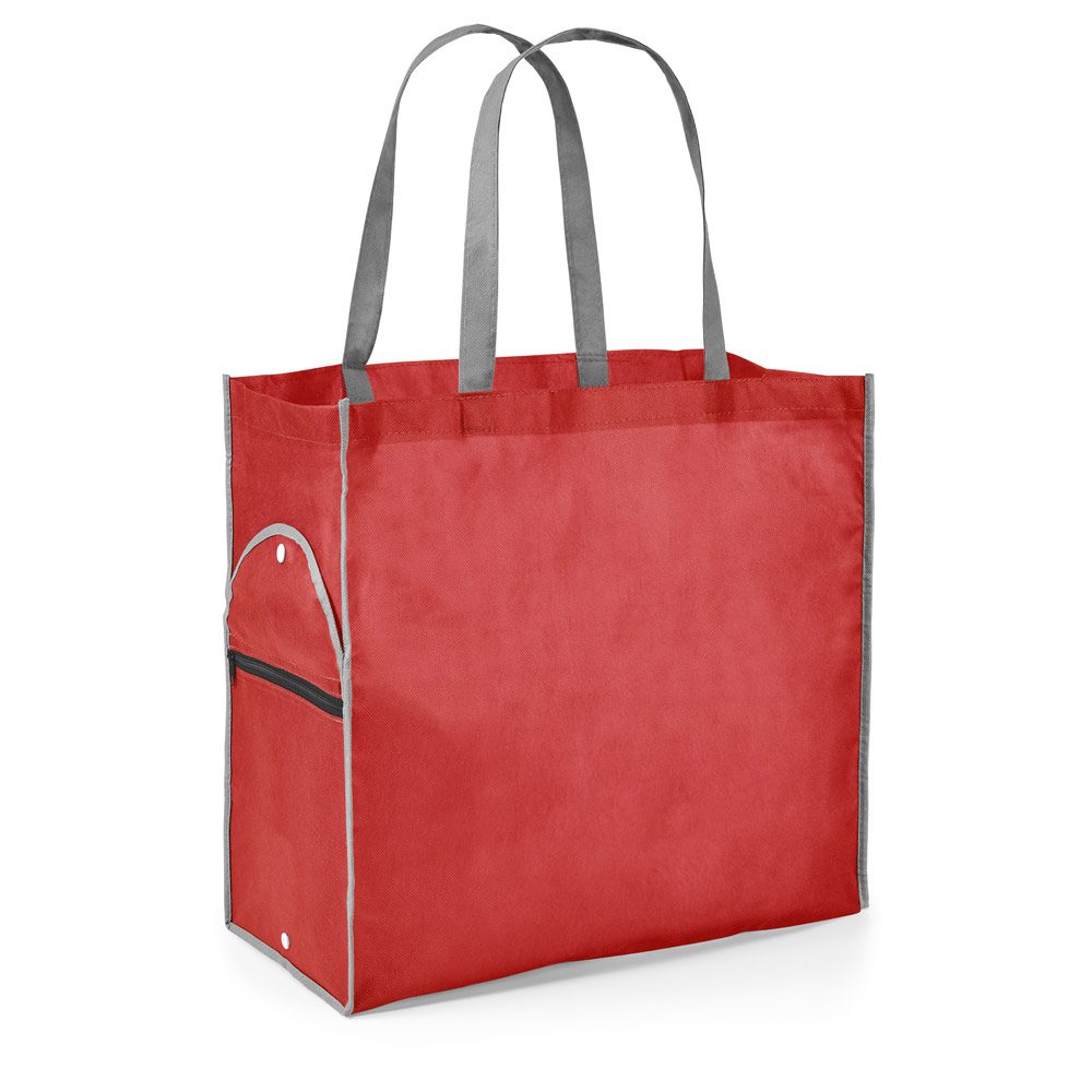 Sacola Dobrável Personalizada para Brindes Promocionais - S11125 para Brindes de Eventos e Feiras da Zen Brindes.
