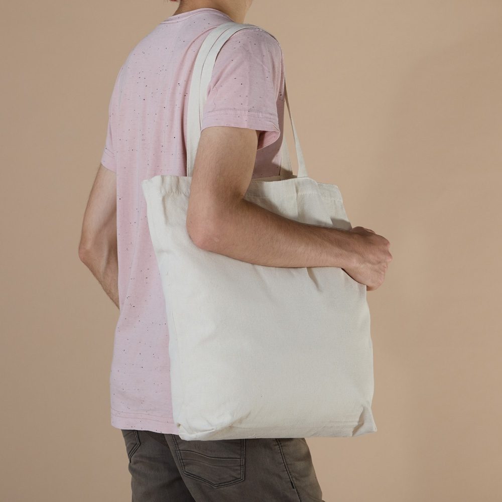 Sacola Ecobag de Algodão Personalizada - X04399 para Brindes de Eventos e Feiras da Zen Brindes.