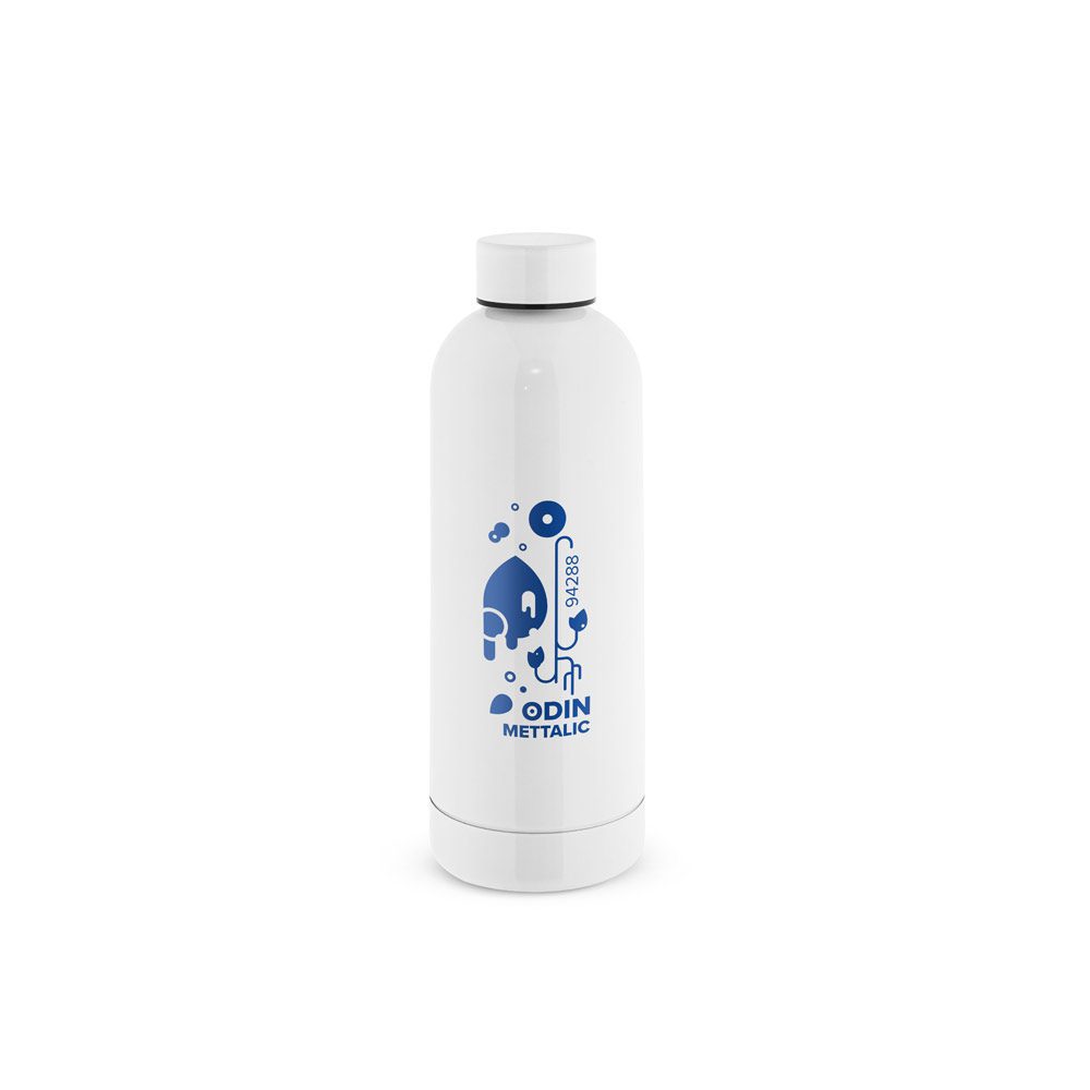 Squeeze Personalizado em Inox Reciclado 550 ml - S94288 para Brindes de Eventos e Feiras da Zen Brindes.