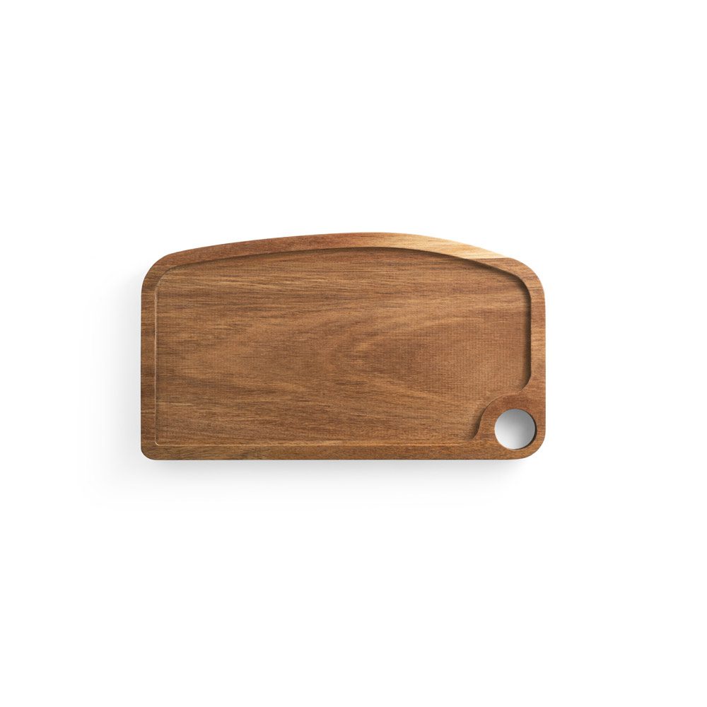 Tábua de Madeira de Acácia Personalizada - S54289 para Brindes de Eventos e Feiras da Zen Brindes.