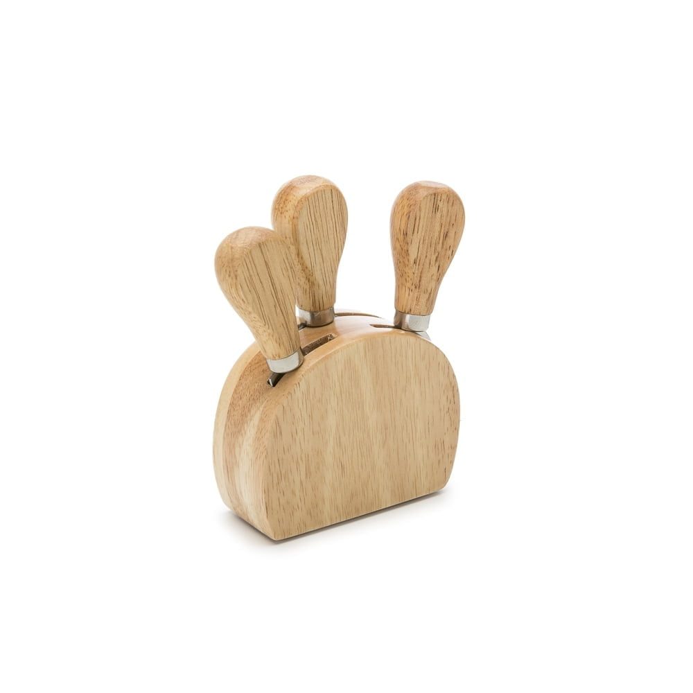 Kit Queijo 3 peças Prata na Zen Brindes - Presente Personalizado