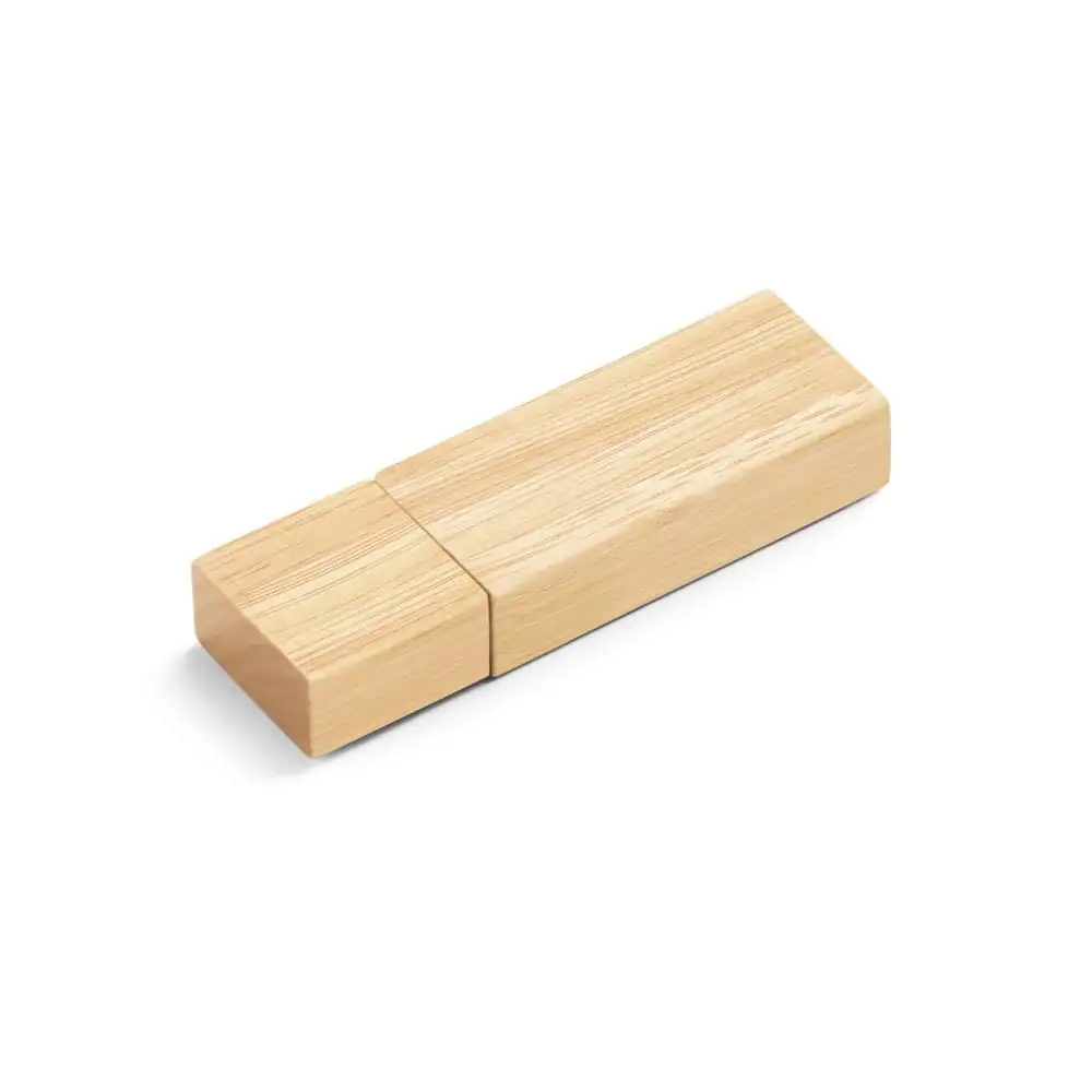 Pen Drive Ecológico Retangular - P004 - Pen Drives Brinde Personalizado - Zen Brindes