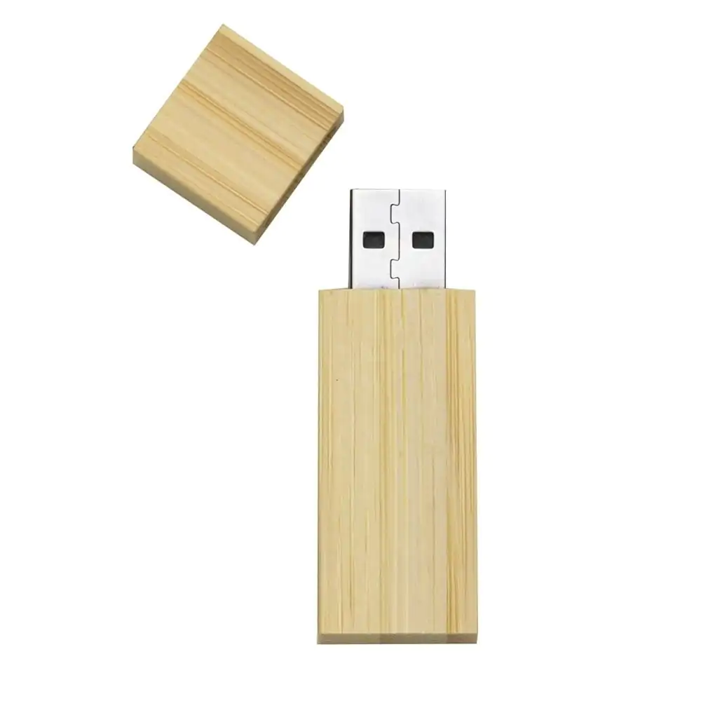 Pen Drive Ecológico Retangular - P004 - Pen Drives Brinde Personalizado - Zen Brindes