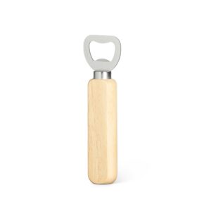 Abridor de Garrafa de Madeira Personalizado - X01303 para Brindes de Eventos e Feiras da Zen Brindes.