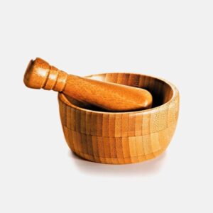 Amassador de Temperos Personalizado em Bambu 10cm - MTE-00853 para Brindes de Eventos e Feiras da Zen Brindes.