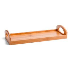 Bandeja em Bambu Gênova Personalizado - MBT-00323 para Brindes de Eventos e Feiras da Zen Brindes.