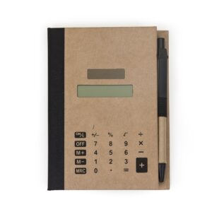 Bloco de Anotação Personalizado com Calculadora - X12737 para Brindes de Eventos e Feiras da Zen Brindes.