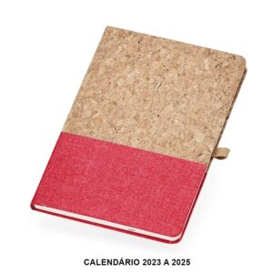 Caderneta A5 Personalizada em Cortiça para Brindes - X18112 para Brindes de Eventos e Feiras da Zen Brindes.