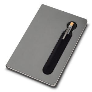 Caderneta Emborrachada com Porta Caneta Personalizado - X14998 para Brindes de Eventos e Feiras da Zen Brindes.