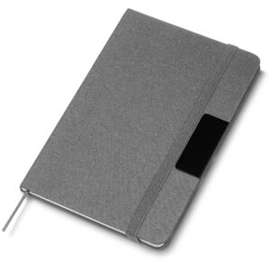 Caderneta Personalizada com Pauta Reciclada RPET - X14986 para Brindes de Eventos e Feiras da Zen Brindes.