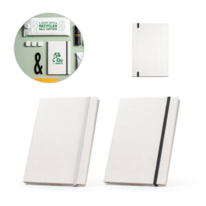 Caderno A5 Personalizado Sustentável para Brindes - S93271 para Brindes de Eventos e Feiras da Zen Brindes.