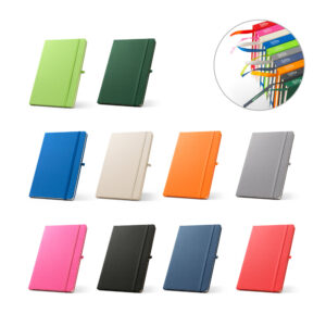 Caderno A5 Personalizado de Capa Dura Reciclado - S93297 para Brindes de Eventos e Feiras da Zen Brindes.