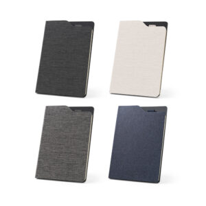 Caderno A5 Personalizado de Capa Dura Reciclado - S93586 para Brindes de Eventos e Feiras da Zen Brindes.