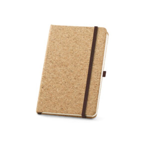 Caderno A5 de Capa Dura em Cortiça Personalizado - S53807 para Brindes de Eventos e Feiras da Zen Brindes.