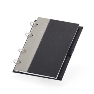 Caderno Fichário de Couro Personalizado - X14953 para Brindes de Eventos e Feiras da Zen Brindes.