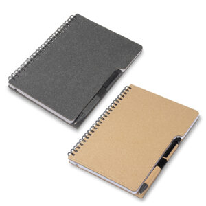 Caderno Personalizado Sustentável para Brindes Promocionais - ACAD012 para Brindes de Eventos e Feiras da Zen Brindes.