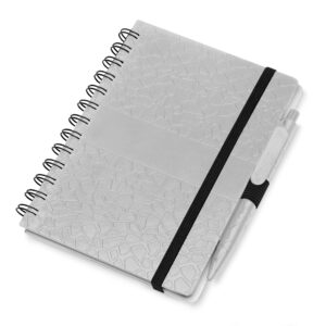 Caderno Plástico com Pauta Personalizado - X14989 para Brindes de Eventos e Feiras da Zen Brindes.