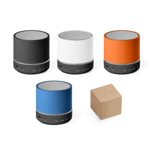 Caixa de Som Portátil Personalizada - S97176 para Brindes de Eventos e Feiras da Zen Brindes.