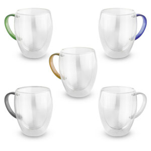 Caneca de Vidro Personalizada 350 ml - ACV250 para Brindes de Eventos e Feiras da Zen Brindes.