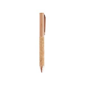 Caneta Metálica e Cortiça Personalizada - X01007 para Brindes de Eventos e Feiras da Zen Brindes.