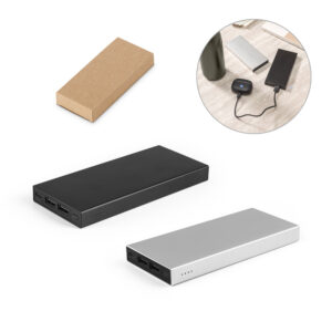 Carregador Power Bank Personalizado 10000 mAh - S97165 para Brindes de Eventos e Feiras da Zen Brindes.