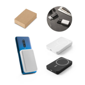 Carregador Power Bank Personalizado 5.000 mAh - S97166 para Brindes de Eventos e Feiras da Zen Brindes.