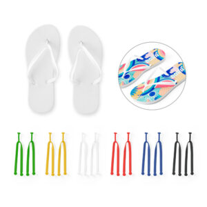 Chinelos Personalizados com Sola em EVA e Tira em PVC - S95082 para Brindes de Eventos e Feiras da Zen Brindes.