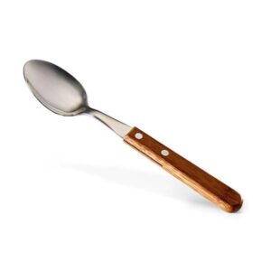 Colher Personalizada para Mesa Inox e Bambu Special Line - MUD-00653 para Brindes de Eventos e Feiras da Zen Brindes.