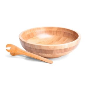 Cumbuca em Bambu Personalizado 22Cm 2 Litros - MCJ-02653 para Brindes de Eventos e Feiras da Zen Brindes.