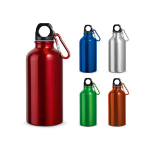 Garrafa Esportiva Personalizada em Alumínio 400 ml - S54601 para Brindes de Eventos e Feiras da Zen Brindes.